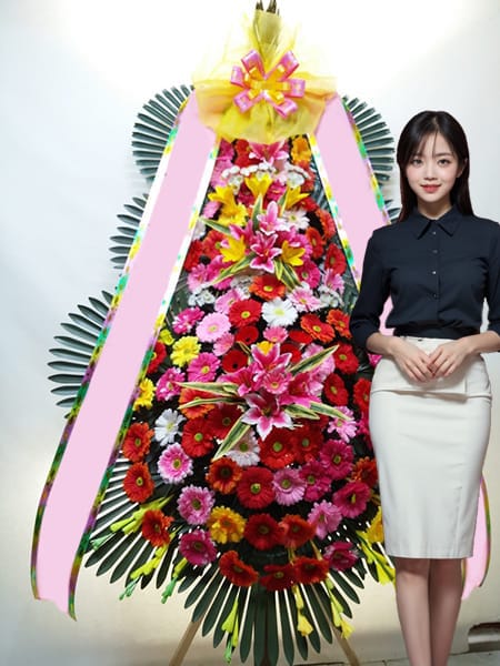 플렌티컨벤션 3단화환 고급형